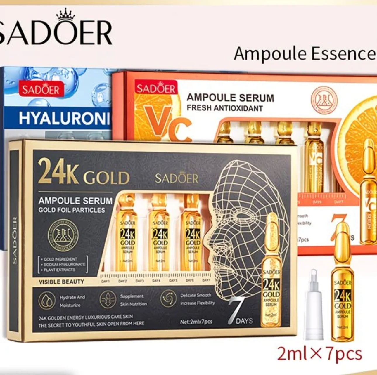 Sérum Ampoules SADOER (Cure de 7 jours)